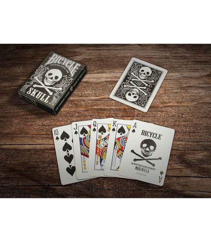 کارت بازی اسکلت جمجمه Playing Card Skull