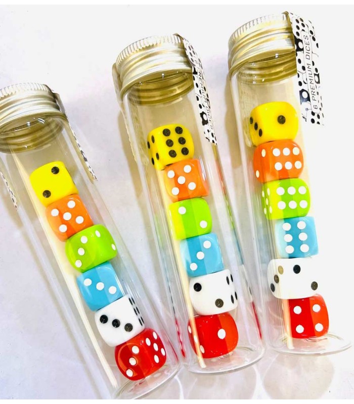 پک شش عددی تاس 14 میل با لوله شیشه ای