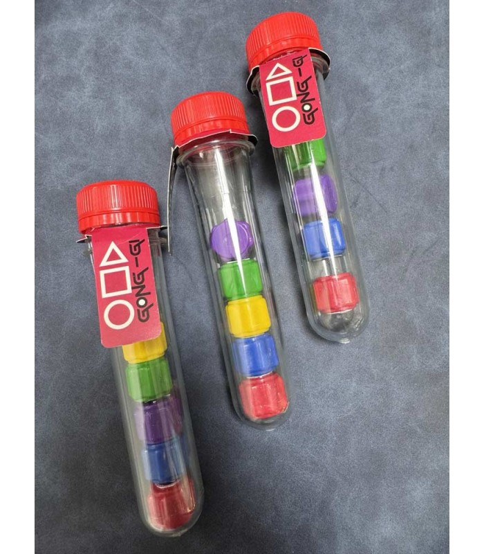 بازی گونگی اسکوییدگیم با لوله پلاستیکی Gonggi Squid Game