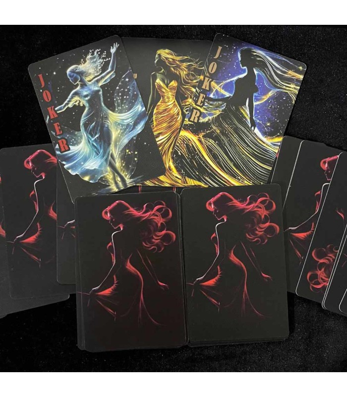 کارت بازی بانوی نور Playing Card Woman Light