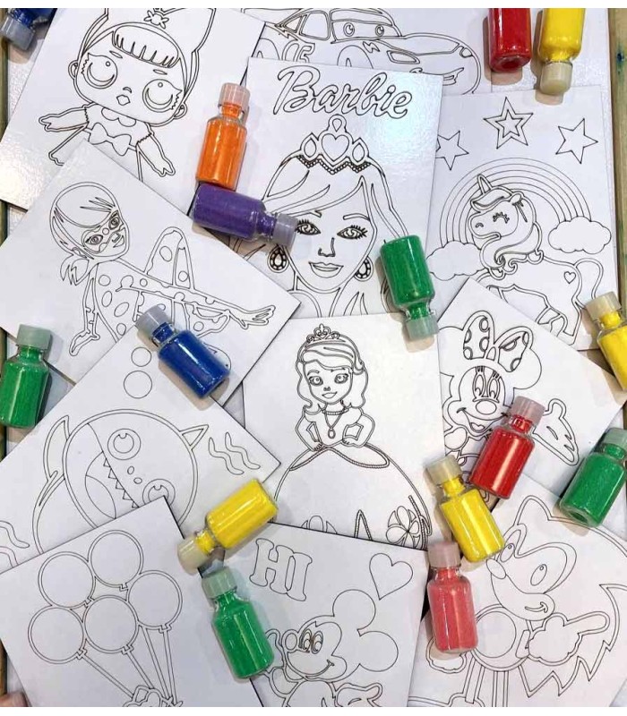 بازی تابلو نقاشی ماسه ای صورتی Sandy Fun