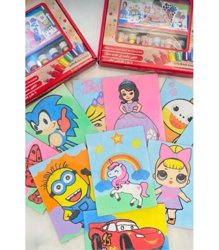 بازی تابلو نقاشی ماسه ای آبی Sandy Fun