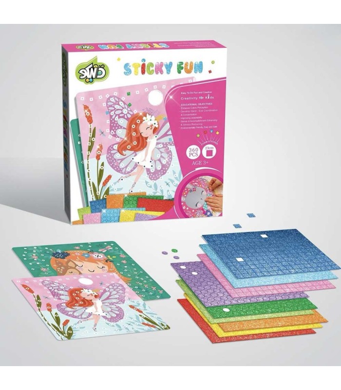 بازی استیکی فان صورتی Sticky Fun