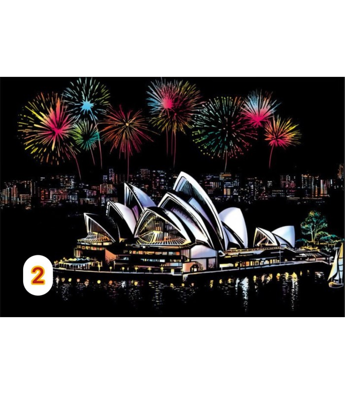 تابلو اسکرچی سایز آ3  Scratch Art Sheets A3