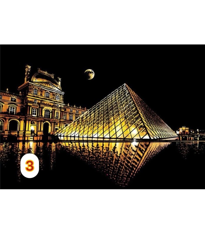 تابلو اسکرچی سایز آ3  Scratch Art Sheets A3