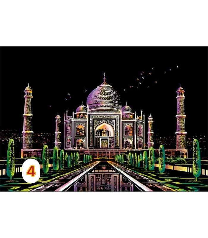 تابلو اسکرچی سایز آ3  Scratch Art Sheets A3