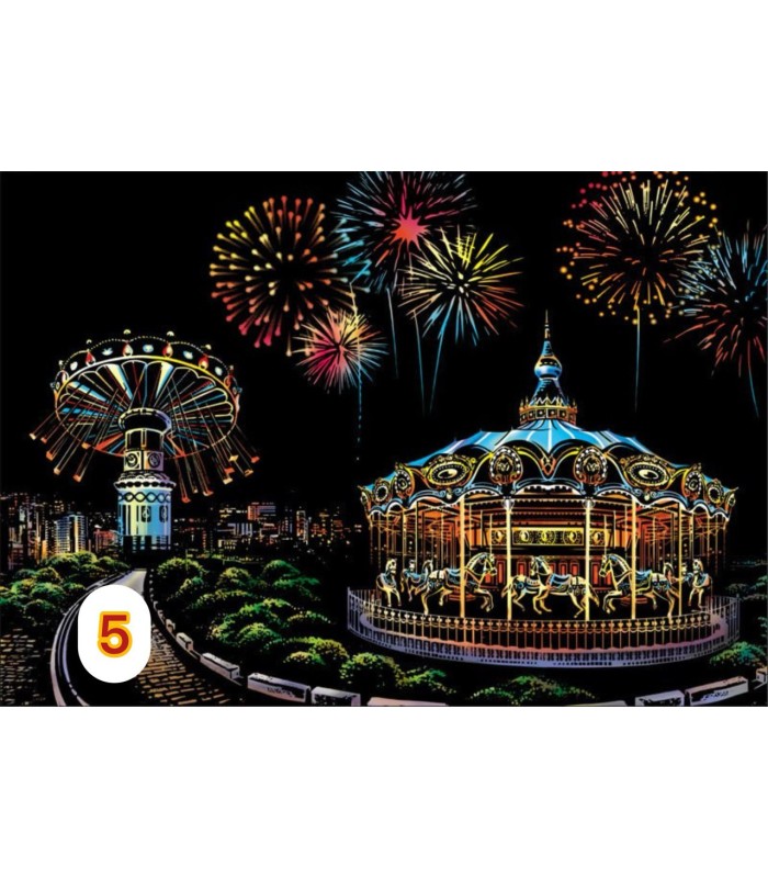 تابلو اسکرچی سایز آ3  Scratch Art Sheets A3