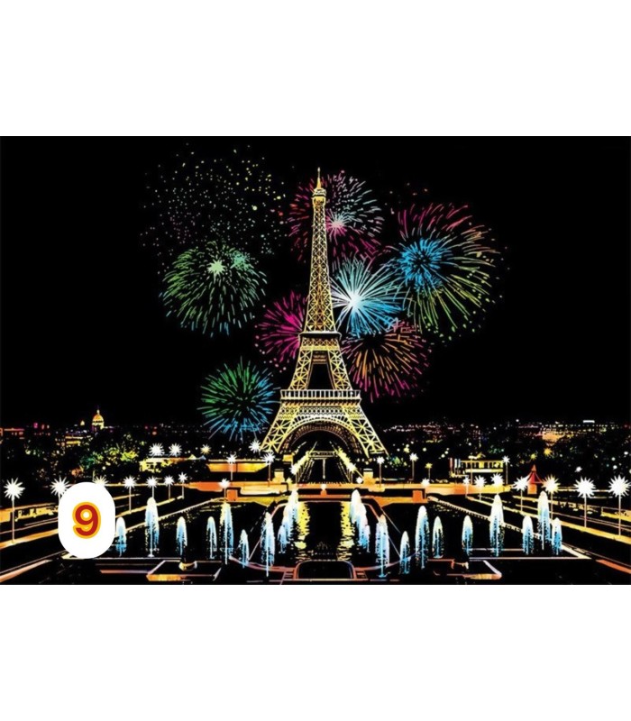 تابلو اسکرچی سایز آ3  Scratch Art Sheets A3