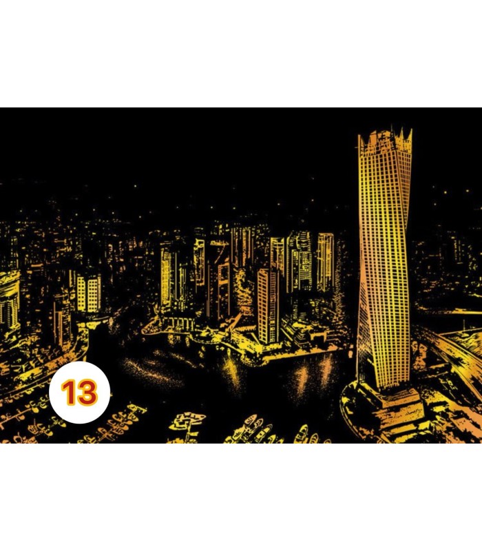 تابلو اسکرچی سایز آ3  Scratch Art Sheets A3