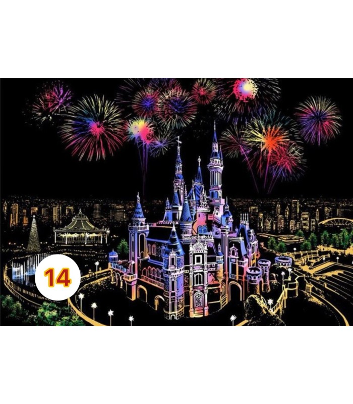 تابلو اسکرچی سایز آ3  Scratch Art Sheets A3