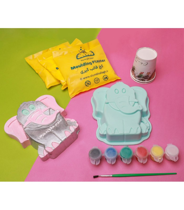 بازی ساخت و رنگ آمیزی مجسمه فیل