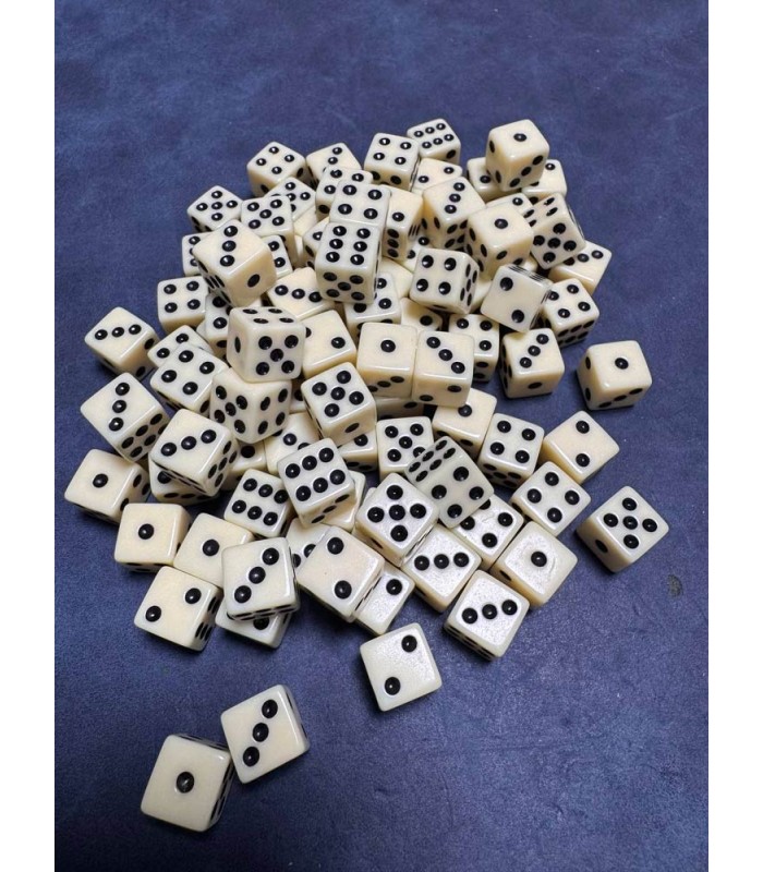 تاس شش وجهی خارجی 10 میل مات dice 10m