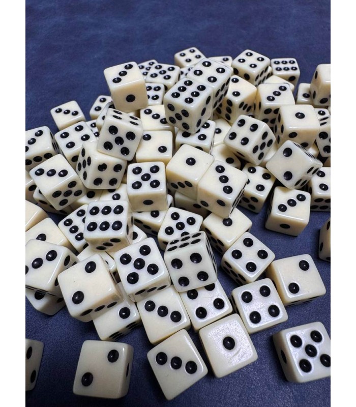 تاس شش وجهی خارجی 10 میل مات dice 10m