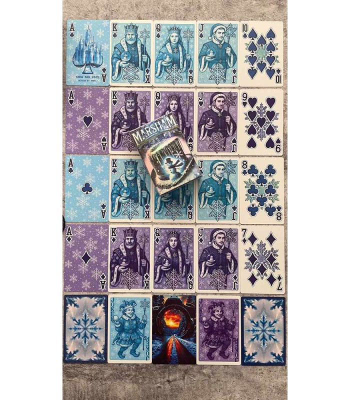 کارت بازی آدم برفی Playing Card Snowman