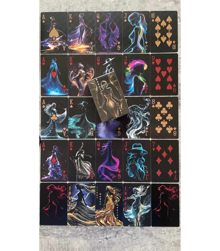 کارت بازی بانوی نور Playing Card Woman Light