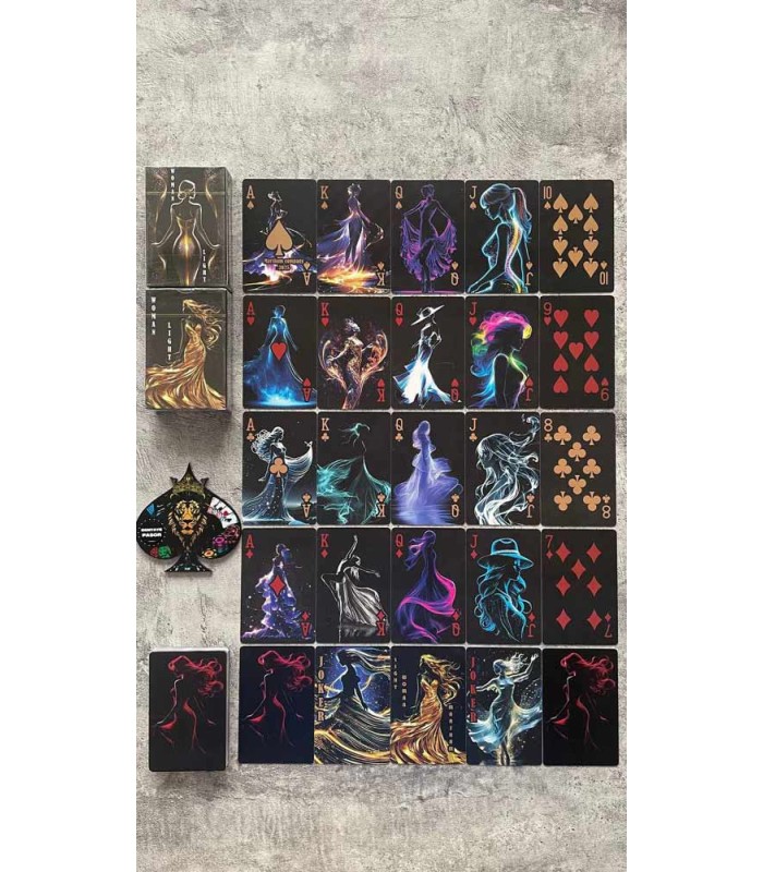 کارت بازی بانوی نور Playing Card Woman Light
