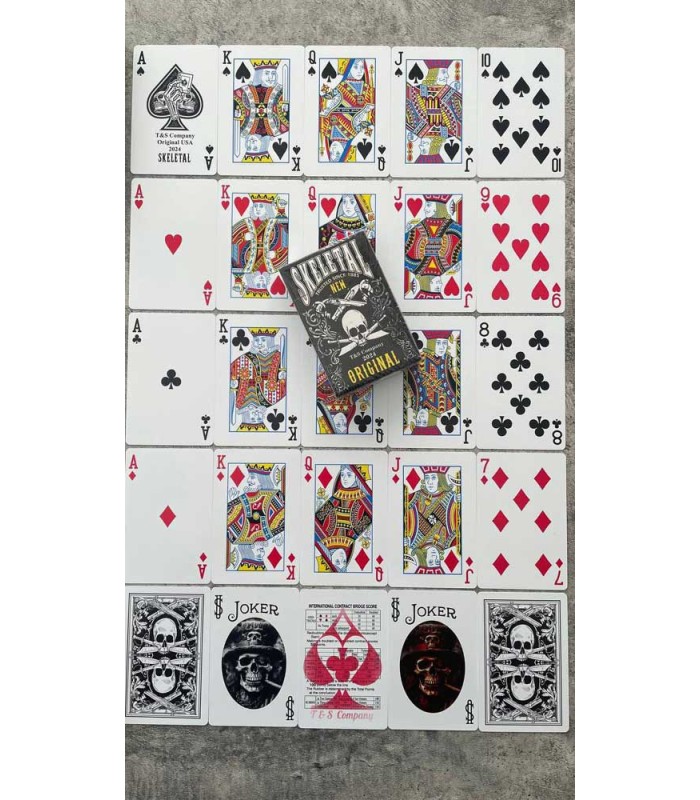 کارت بازی اسکلت جمجمه جدید Playing Card Skull