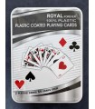 کارت بازی رویال جعبه فلزی جفتی Playing Card Royal