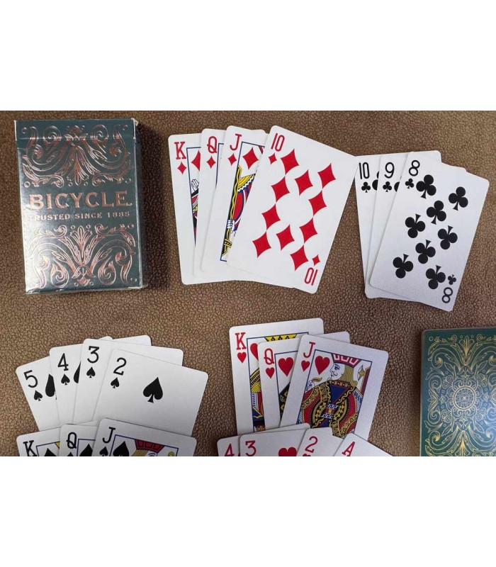 کارت بازی بایسیکل بوتانیکا سبزآبی Playing Card Bicycle Botanica
