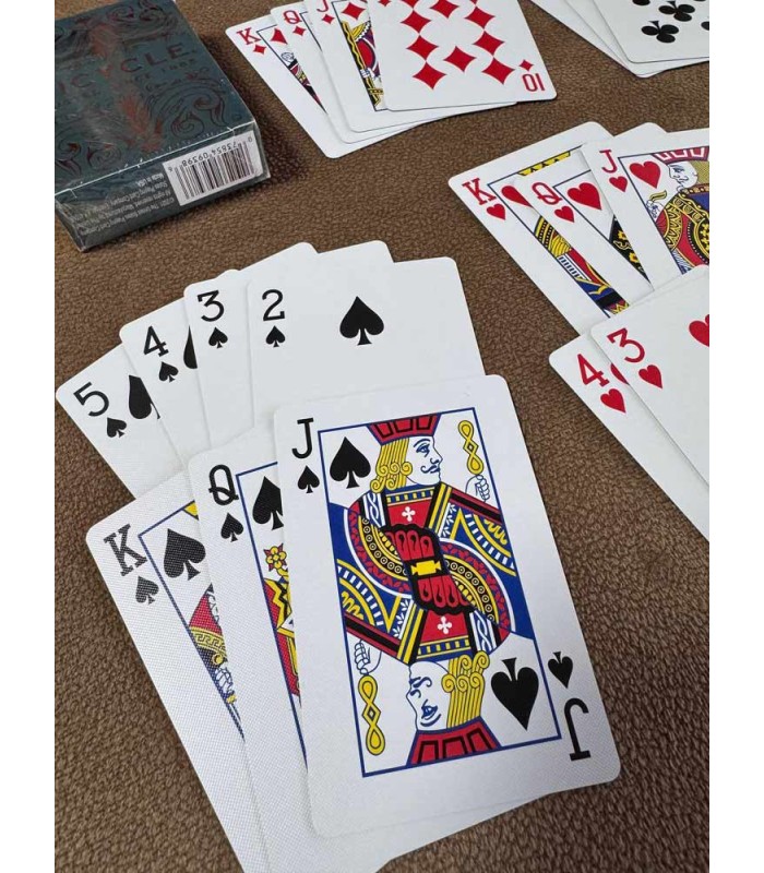 کارت بازی بایسیکل بوتانیکا سبزآبی Playing Card Bicycle Botanica