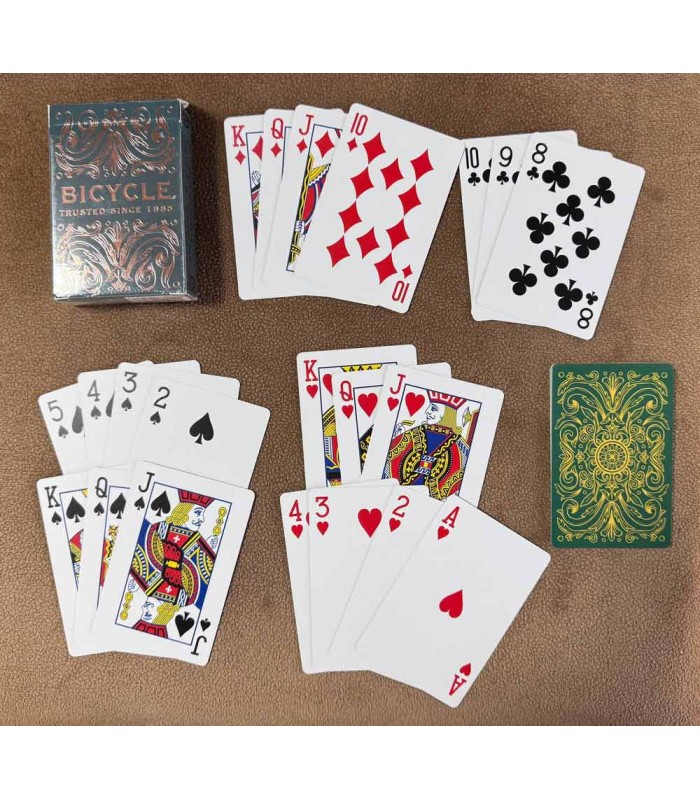 کارت بازی بایسیکل بوتانیکا سبزآبی Playing Card Bicycle Botanica