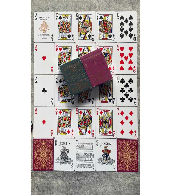 کارت بازی بایسیکل بوتانیکا سبزآبی Playing Card Bicycle Botanica