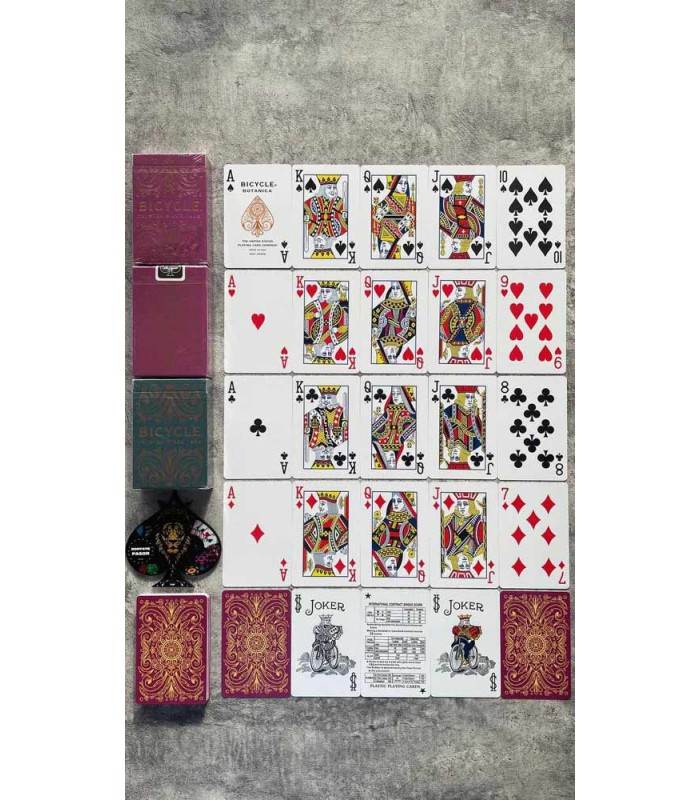 کارت بازی بایسیکل بوتانیکا سرخابی Playing Card Bicycle Botanica