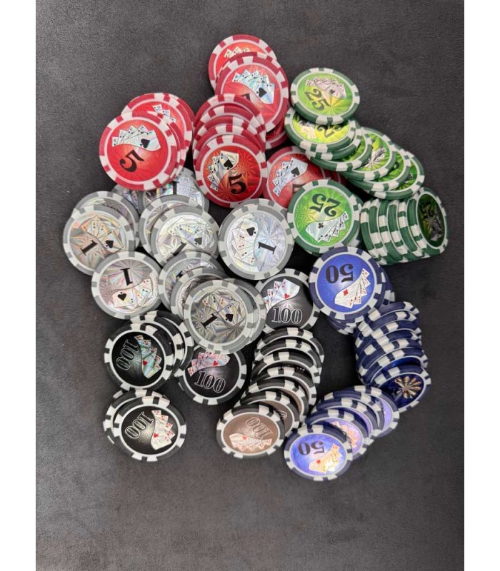 ژتون صدتایی بازی چیپ پوکر Poker Chips