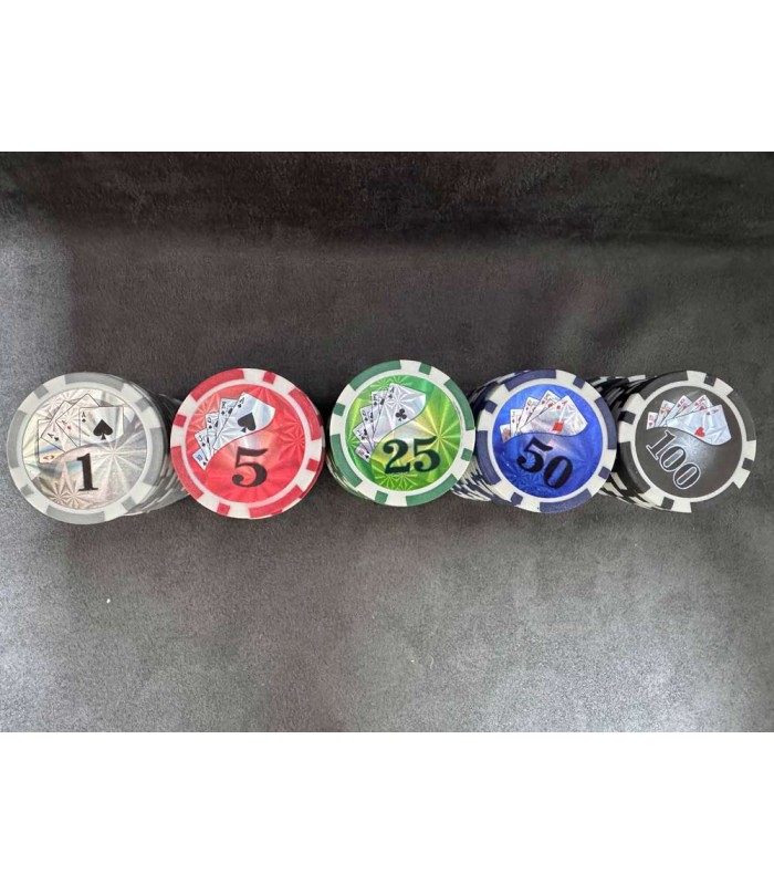 ژتون صدتایی بازی چیپ پوکر Poker Chips