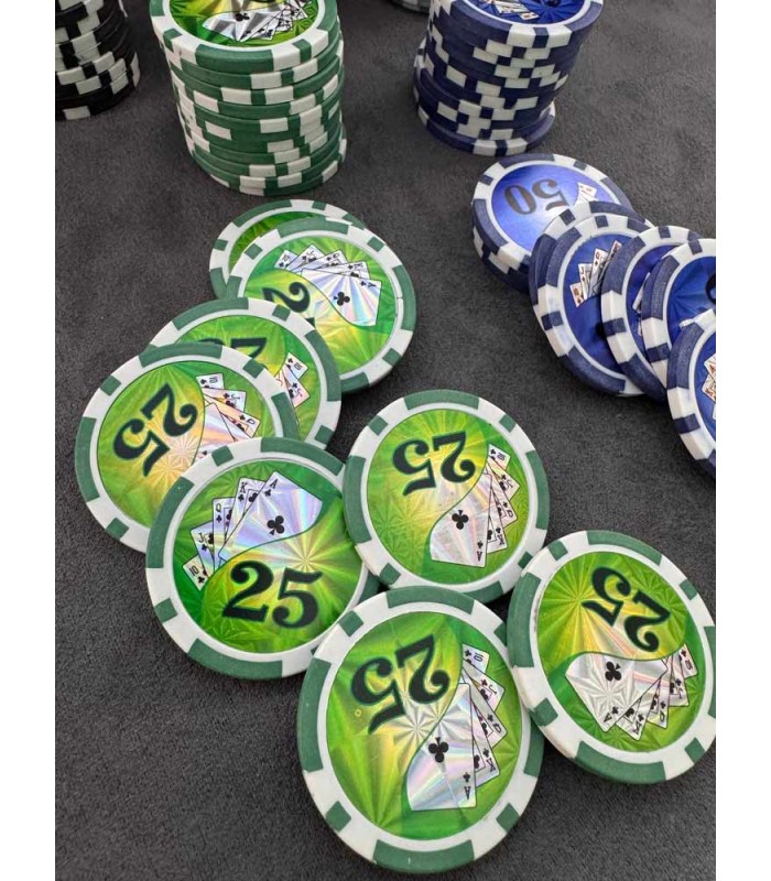 ژتون پنجاه تایی بازی چیپ پوکر Poker Chips