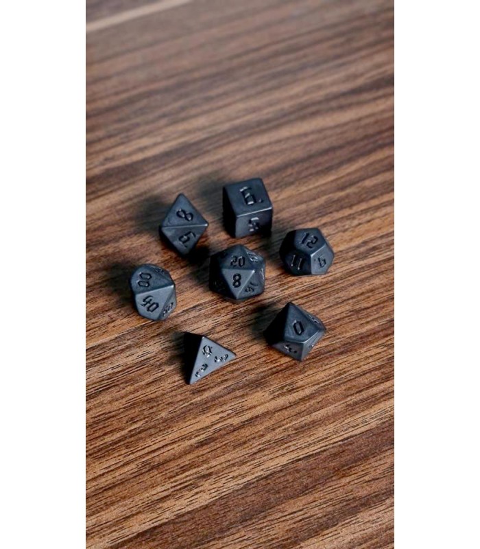 تاس بازی نقش آفرینی دی اند دی مدل زغالی گابلینی dungeons and dragons dnd dice