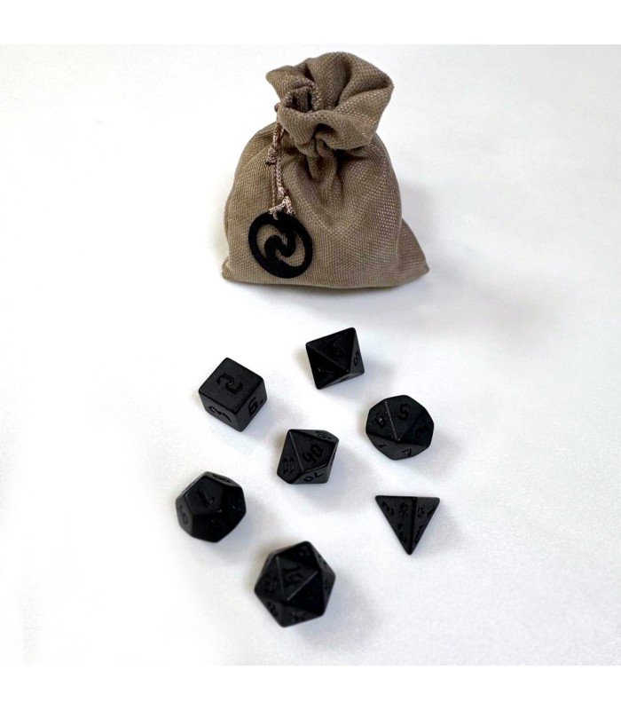 تاس بازی نقش آفرینی دی اند دی مدل زغالی گابلینی dungeons and dragons dnd dice