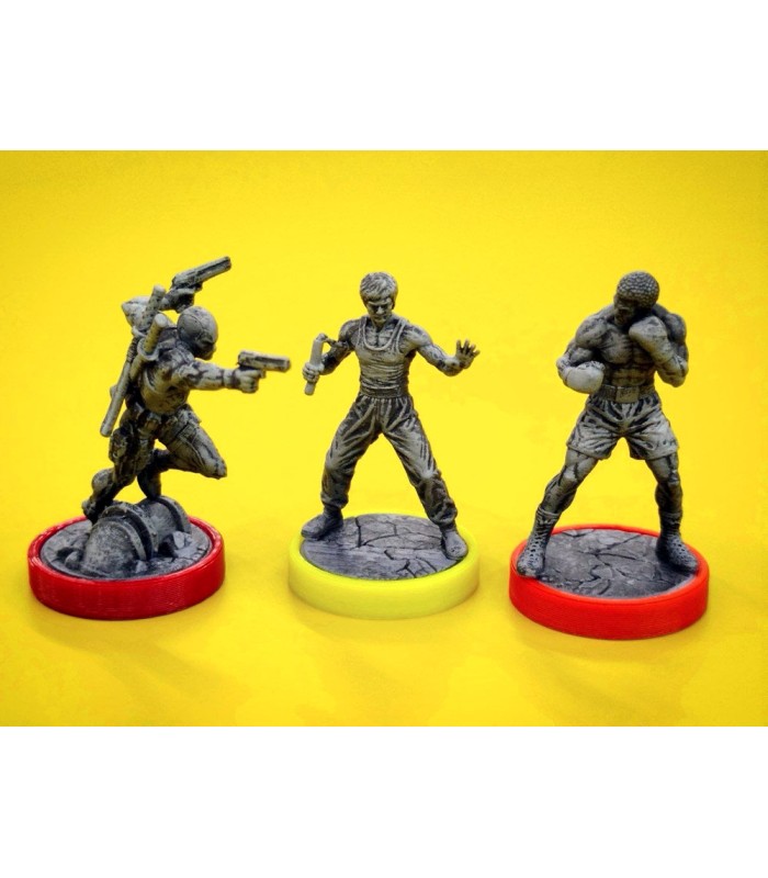 فیگور شخصیت های بازی بی همتا آنمچد بروس لی و ددپول Unmatched: Lee and Deadpool Figure Pack