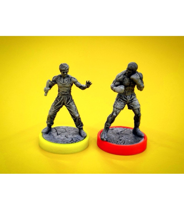 فیگور شخصیت های بازی بی همتا آنمچد بروس لی و ددپول Unmatched: Lee and Deadpool Figure Pack