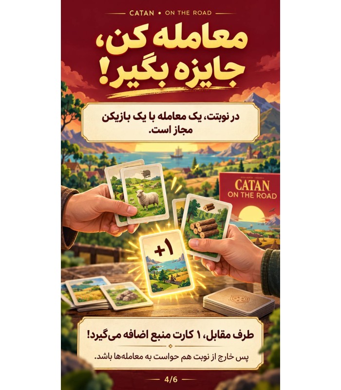 بازی ایرانی کاتان در سفر کارتی Catan: On the Road
