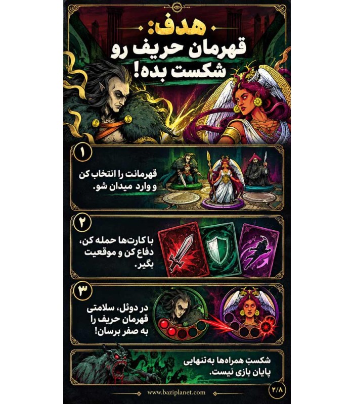 بازی آنمچد بی همتا نسخه سوم Unmatched: Battle of Legends, Volume three