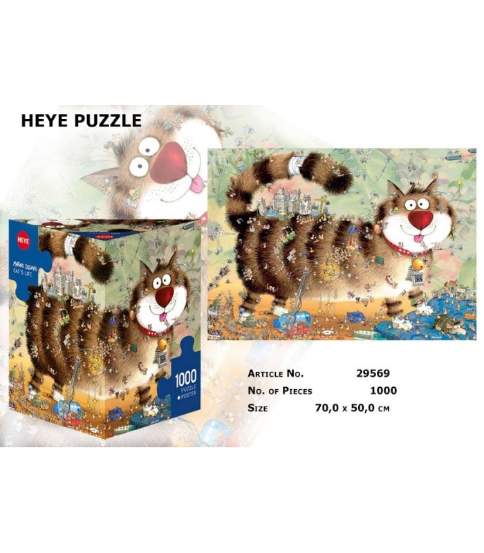 پازل 1000 تکه (Degano Cats Life)