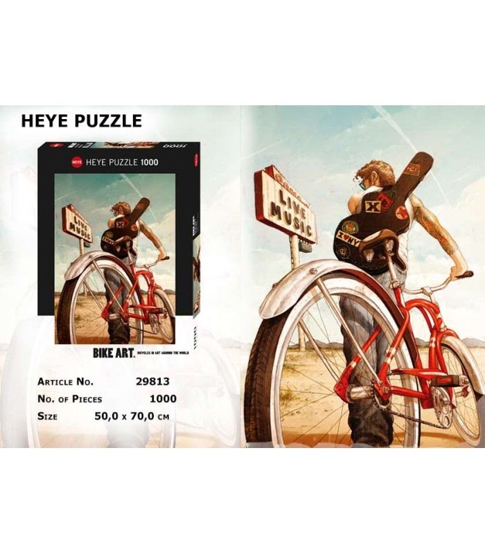 پازل 1000 تکه (Bike Art Music)