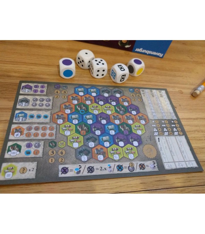 قلعه های برگاندی نسخه تاسی (The Castles of Burgundy: the Dice game)