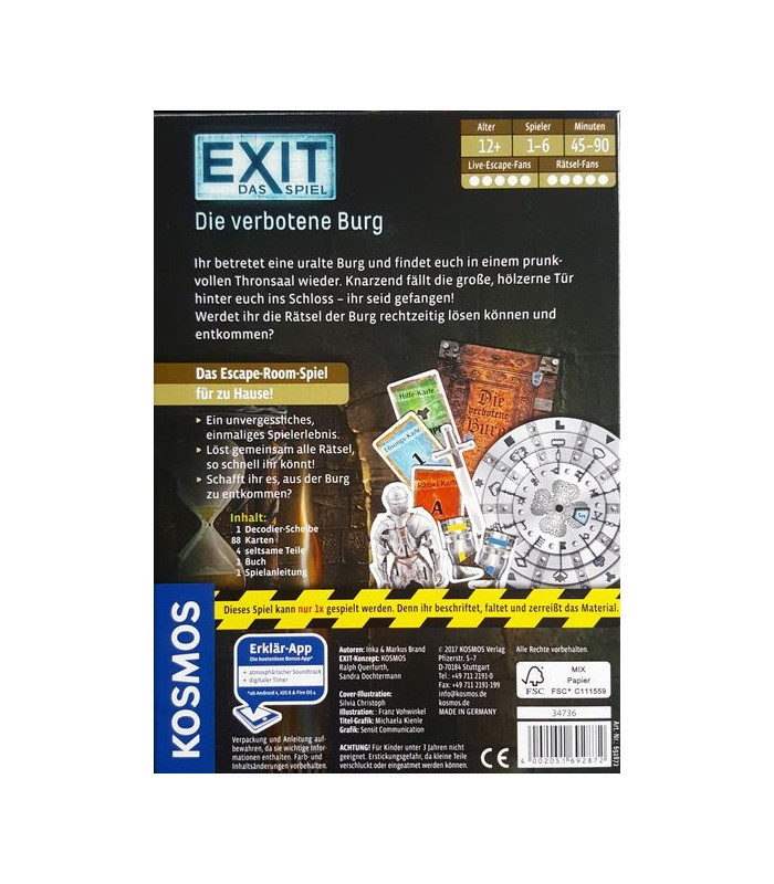 خروج: قلعه ممنوعه (Exit The Game: The Forbidden Castle)