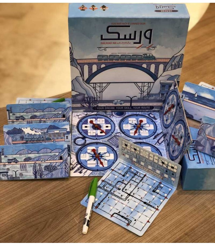 بازی ایرانی ورسک (Railroad ink)