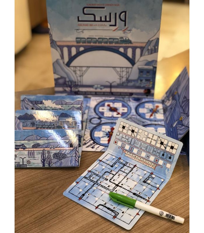 بازی ایرانی ورسک (Railroad ink)