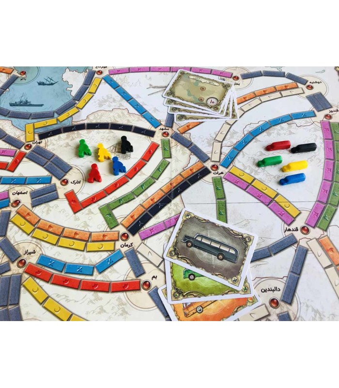 بازی ایرانی شاهراه (Ticket to Ride)