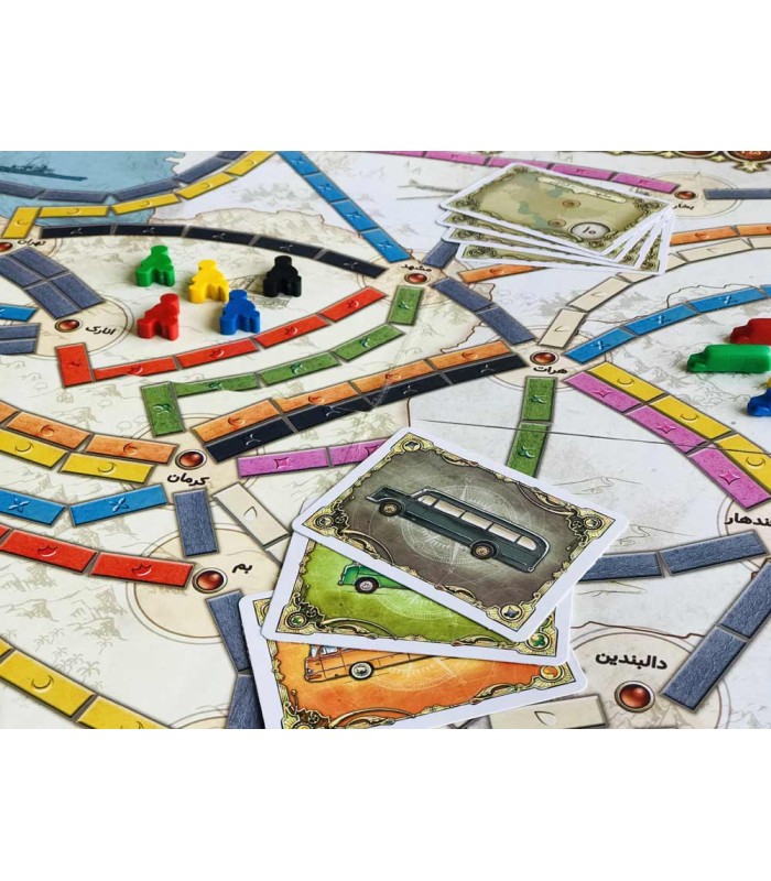 بازی ایرانی شاهراه (Ticket to Ride)