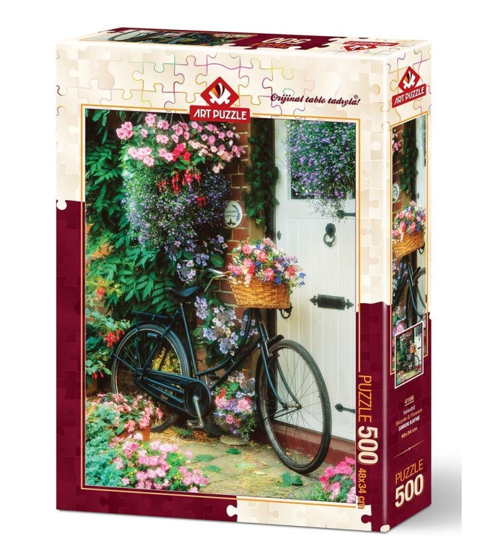 پازل  500تکه  Bicycle & Flowers