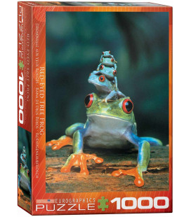 پازل 1000 تکه Red Eye Tree Frog