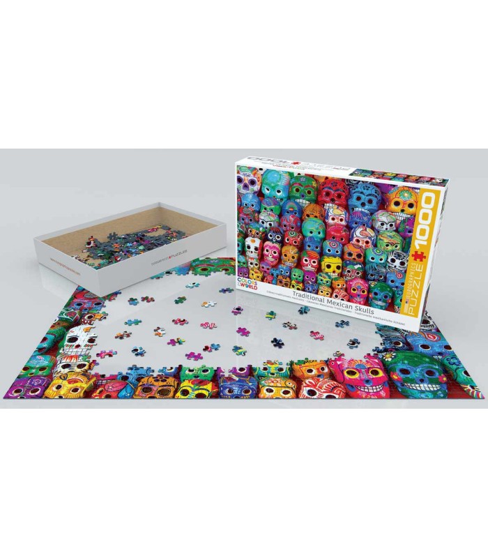 پازل 1000 تکه Traditional Mexican Skulls