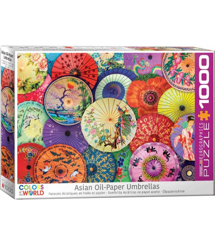 پازل 1000 تکه Asian Oil Paper Umberellas