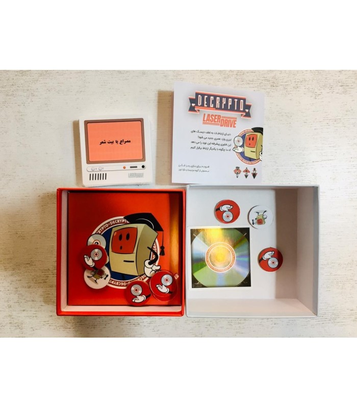بازی ایرانی توسعه رمزشکن (Decrypto: Expansion 01 Laserdrive)