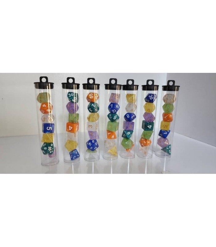 تاس بازی نقش آفرینی 7 رنگ dnd dice